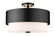 Counterpoint Three Light Semi Flush Mount in Matte Black (224|495SF18MB)