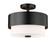 Counterpoint Two Light Semi Flush Mount in Matte Black (224|495SF13MB)