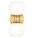 Artemis Two Light Wall Sconce in Modern Gold (224|4942SMGLD)