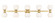 Artemis Ten Light Vanity in Modern Gold (224|49410VMGLD)