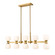 Artemis Ten Light Linear Chandelier in Modern Gold (224|49410LMGLD)