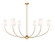 Shannon Six Light Chandelier in Rubbed Brass (224|304062RB)