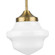 School House One Light Pendant in Vintage Brass (54|P5196163)