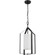 Vertex One Light Foyer Pendant in Matte Black (54|P50043331M)