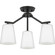 Vertex Three Light Chandelier Conv in Matte Black (54|P40034231M)