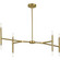Arya Eight Light Linear Chandelier in Brushed Gold (54|P400338191)