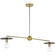 Trimble Two Light Linear Chandelier in Brushed Bronze (54|P400336109)