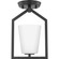 Vertex One Light Semi Flush Mount in Matte Black (54|P35025931M)