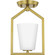 Vertex One Light Semi Flush Mount in Brushed Gold (54|P350259191)