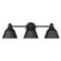 Rebel Three Light Bath Vanity in Matte Black (62|7313BA3BLK)