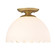 Dorinda One Light Semi-Flush Mount in Brushed Champagne Brass (62|6954SFBCBOP)
