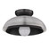 Crawford One Light Flush Mount in Matte Black (62|0309FMBLKRPG)
