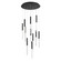 Benicio LED Chandelier in Matte Black (40|46477019)