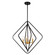 Brady Four Light Pendant in Black and Satin Brass (63|P0389)