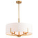 Surrey Five Light Chandelier in Natural Brass (63|H0273)