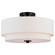 Burnaby Three Light Semi-Flush Mount in Black (63|C0281)