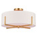Surrey Four Light Semi-Flush Mount in Natural Brass (63|C0277)