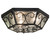 Camilla Three Light Flushmount in Blackwash (57|262943)