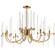 Divine Eight Light Chandelier in Heritage (16|38408CLHR)