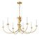 Paloma Eight Light Chandelier in Gold Leaf (16|2888GL)