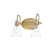 Ava Two Light Bath Vanity in Natural Aged Brass (16|12482CLNAB)