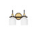 Milk Two Light Bath Vanity in Satin Brass (16|12332WTBKSBR)