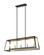 ROSALIE Five Light Chandelier in Matte Black + Aged Gold Brass (423|C72105MBAG)