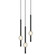 Windchimer Three Light Pendant in Matte Black (423|C68903MB)