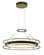 Levitation LED Pendant in Sand Coal & Soft Brass (7|5087781L)