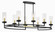 Hillstone Eight Light Island Pendant in Sand Coal And Soft Brass (7|3208781)