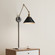 Edward One Light Swing Arm Wall Sconce in Matte Black/Vintage Brass (59|11001MBVB)
