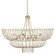 Magnum Opus 12 Light Chandelier in Brass/White (142|90001119)
