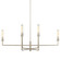 Courante Six Light Chandelier in Champagne/Frosted White (142|90001093)