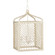 Wanstead Four Light Lantern in Hand-painted Glass/Brass (142|90000994)