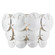 Marjorie Skouras Three Light Wall Sconce in Sugar White/White (142|50000234)