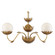 Mirasole Two Light Wall Sconce in Contemporary Gold Leaf/Gold/White (142|50000231)