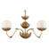 Mirasole Two Light Wall Sconce in Contemporary Gold Leaf/Gold/White (142|50000231)