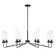 Baker Eight Light Chandelier in Matte Black (51|18860889)