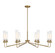 Baker Eight Light Chandelier in Warm Brass (51|188608322)