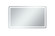 Genesis LED Mirror in Glossy White (173|MRE34272)