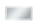 Genesis LED Mirror in Glossy white (173|MRE33672)
