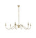 Rohan Six Light Chandelier in Satin Gold (173|LD5056D54SG)