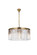Sydney Eight Light Chandelier in satin gold (173|1208D31SGRC)