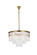 Sydney Nine Light Chandelier in satin gold (173|1201D26SGRC)
