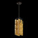 Terra LED Pendant in Black/Gold Leaf Glass (48|93104012ST)