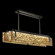 Terra LED Pendant in Black/Gold Leaf Glass (48|92804012ST)