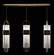 Bond LED Pendant in Black & Gold/Diamond Blanket (48|92614021ST)