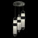 Bond LED Pendant in Black/Silver (48|92534012ST)