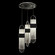 Bond LED Pendant in Black/Silver (48|92534011ST)