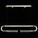 Antonia LED Linear Pendant in Ombre Silver/Brass/Smoke (48|924140712ST)